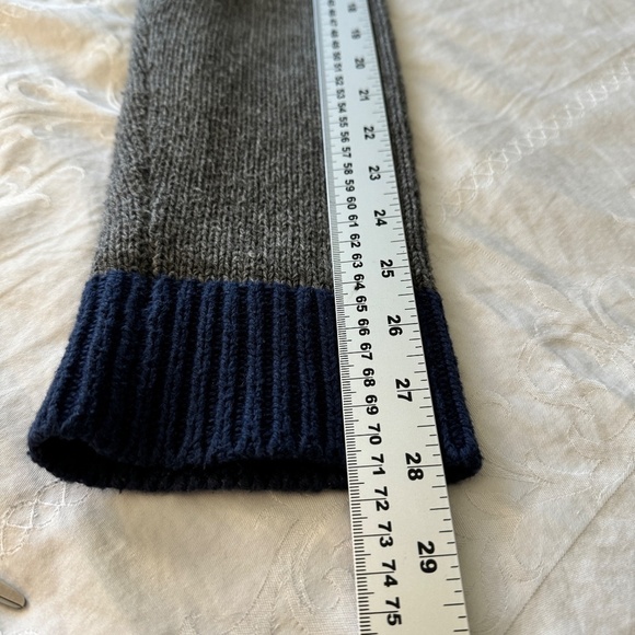 Tommy Hilfiger Luxury Blend Men's Gray Logo Long Sleeve Knit Sweater‎ Large - Picture 10 of 14